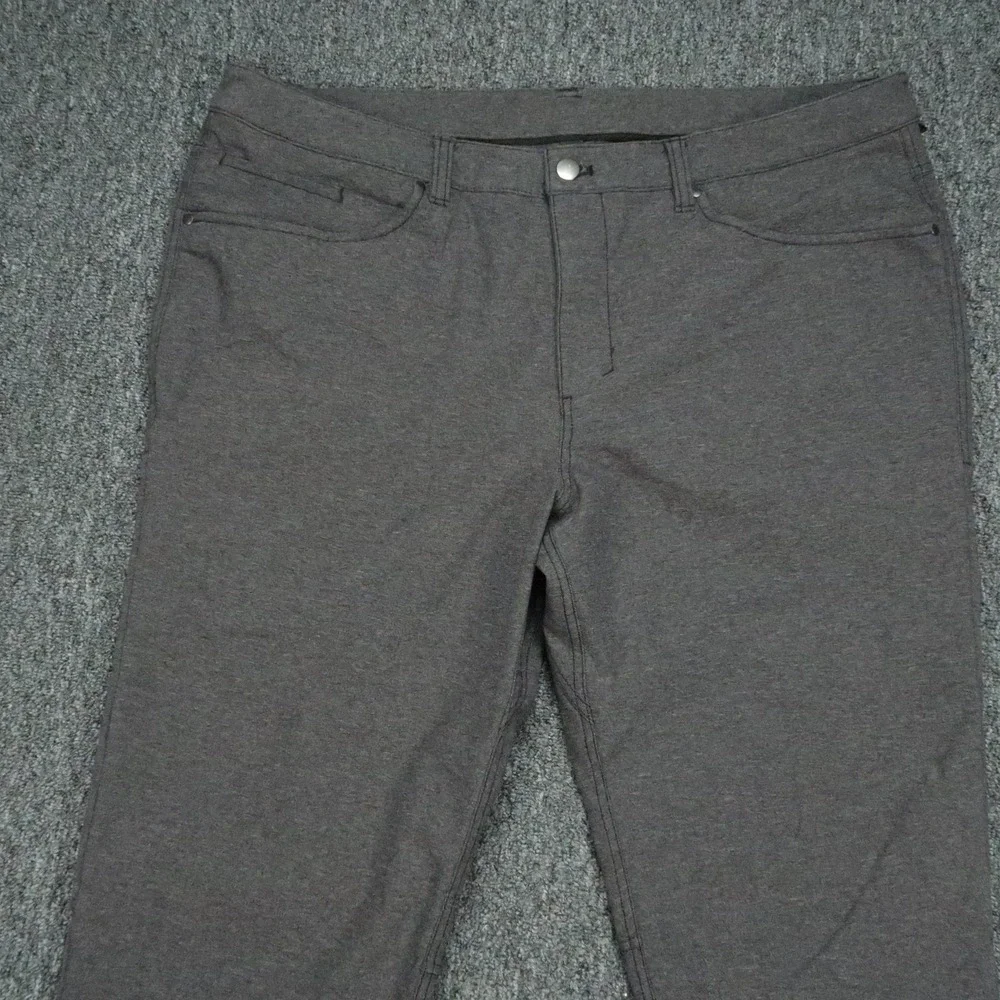 lululemon Pants Mens 38x34 Gray ABC Slim Tech Canvas 5 Pocket Straight Trouser